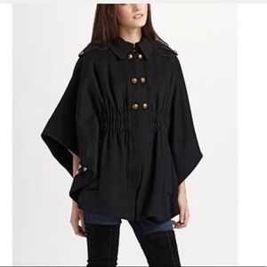 Juicy Couture Wool Military Cape